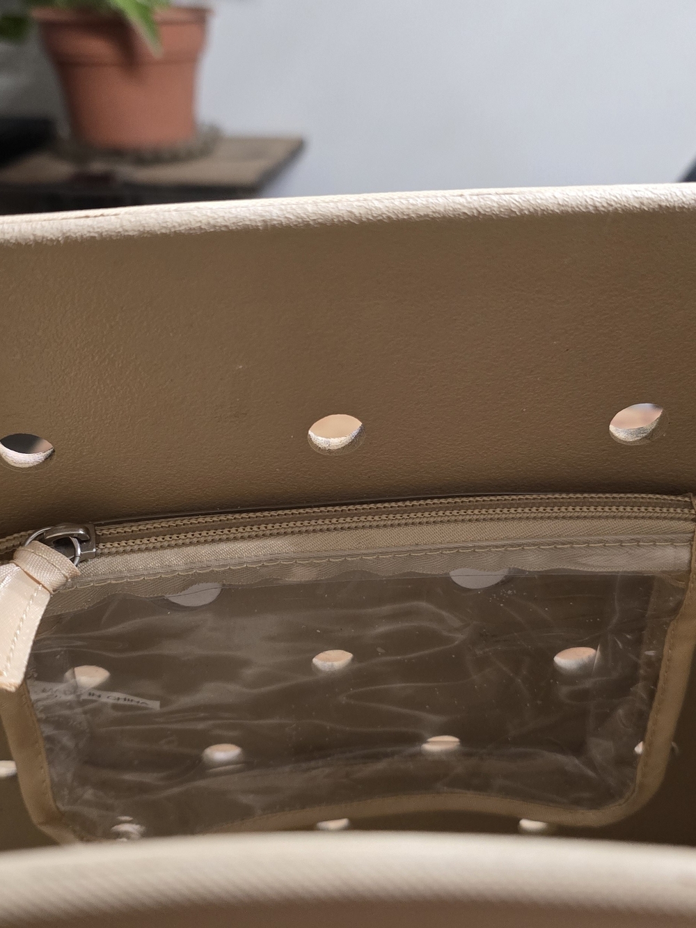 BOGG BAG Beige and Black Leopard Print Studded Tote - Picture 2 of 2